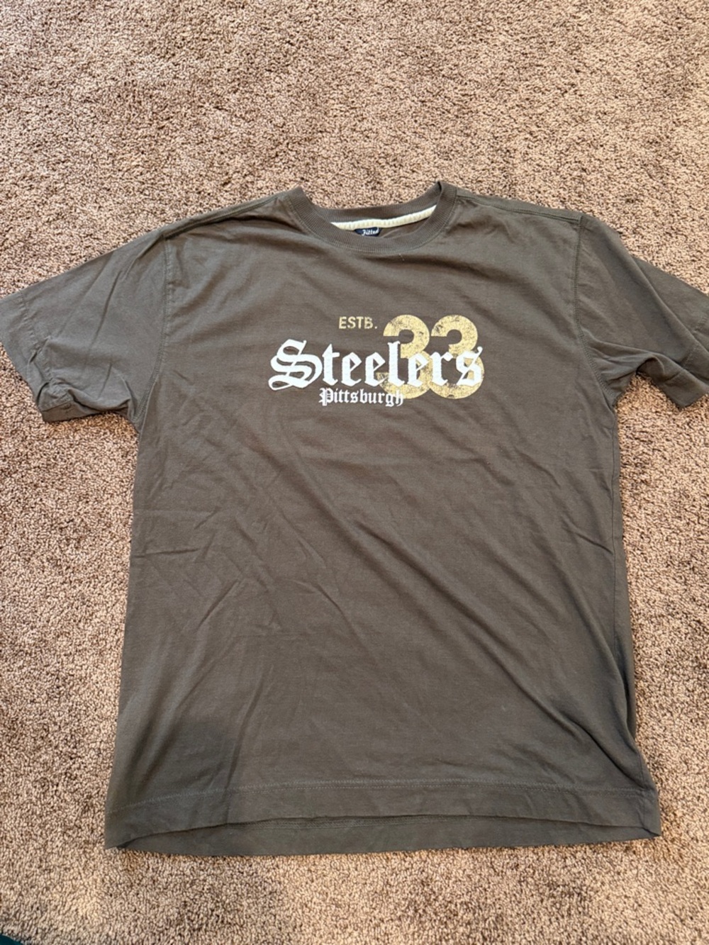 Reebok Brown Pittsburgh Steelers Graphic Tee